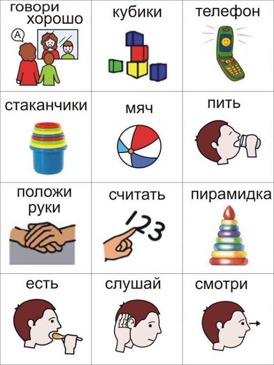 или картинки для аутистов азбука доска