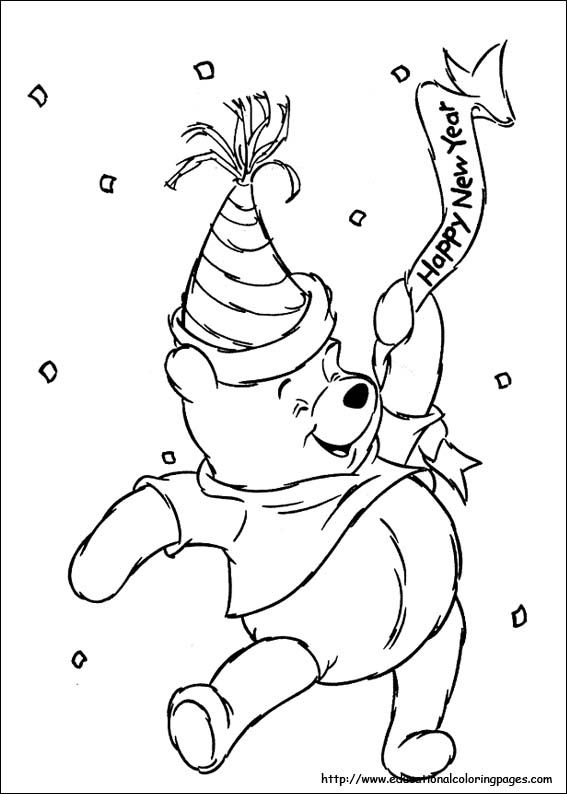 childfree printable winnie the pooh christmas coloring pages