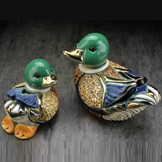 102 Best Duck Gifts Home Decor Images On Pinterest Drake Indoor Rich Colors With Gold And Platinum Accents Highlight This Beautifully Designed Mallard Duck Baby Ceramic Figurine Set By The Talented Artists Of De Rosa
