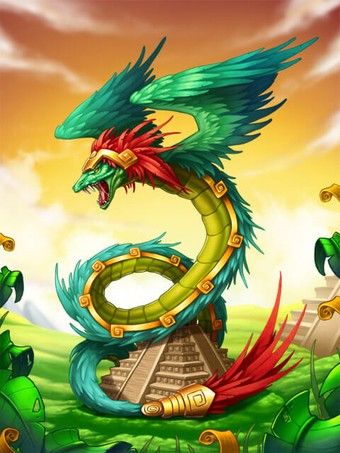 a green dragon sitting on top of a lush green field