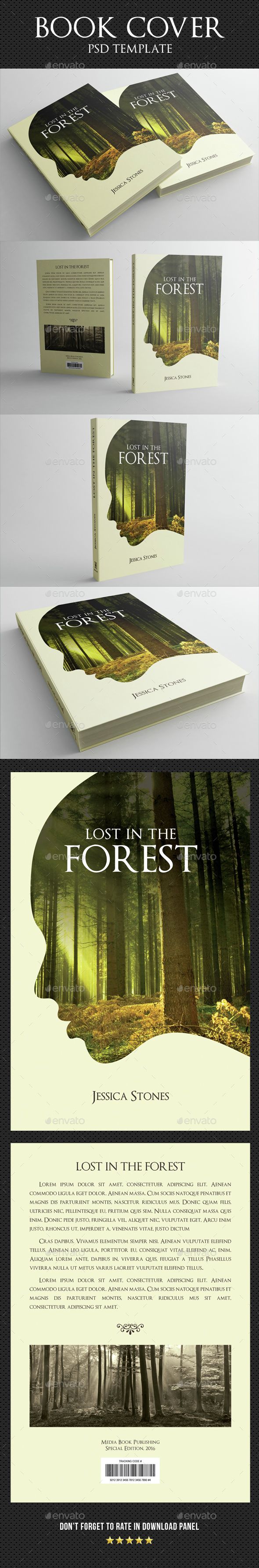 book cover design template