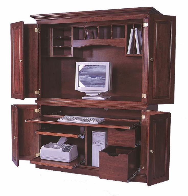 297 Best Executive Office Furniture Images On Pinterest Amish Amish Deluxe Computer Armoire Desk