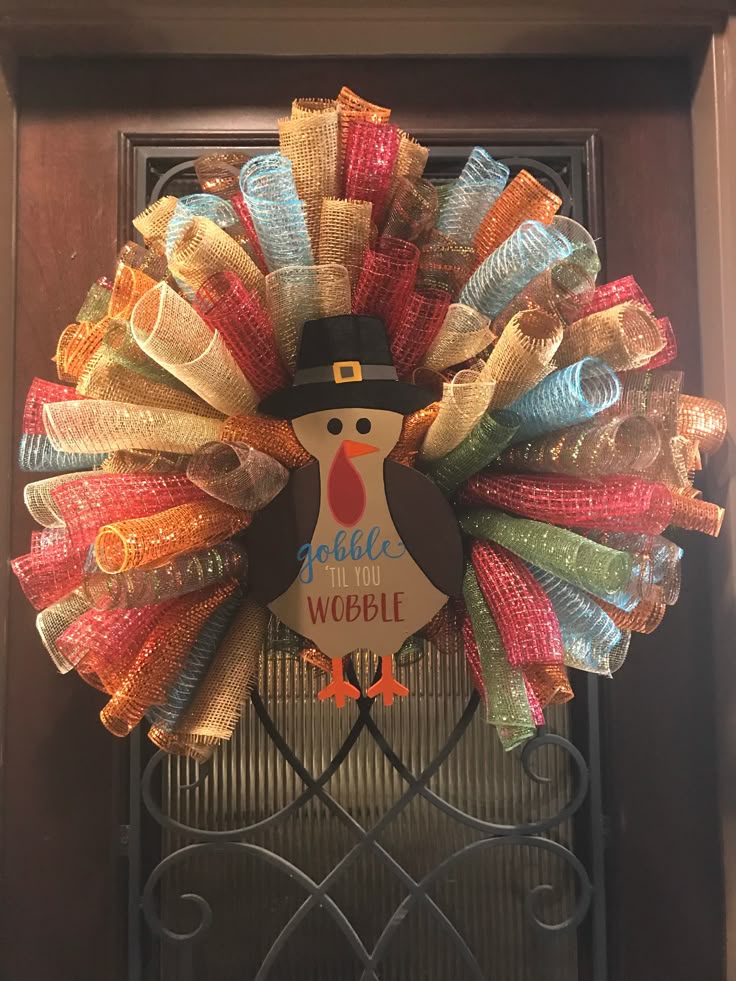 208 best wreaths deco mesh images on pinterest cars birthday thanksgiving turkey wreath