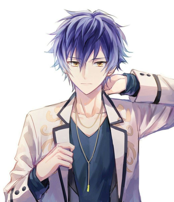 Anime guys with blue hair