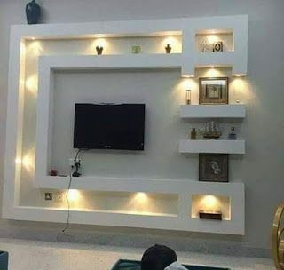 Diy Gypsum Gypsum Board Preview 108 Tv Wall Design From Gypsum And Gypsum Bord Tv Wall Design Lcd Wall Design House Ceiling Design