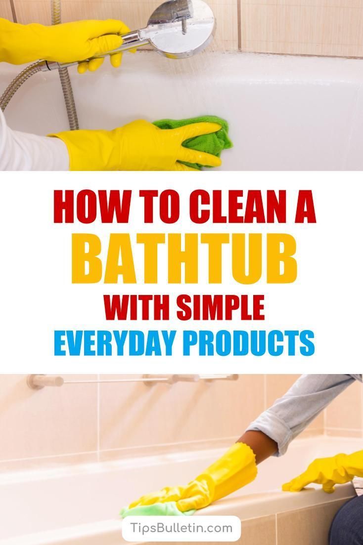 5 Smart Simple Ways To Clean A Bathtub Clean Bathtub Bathtub