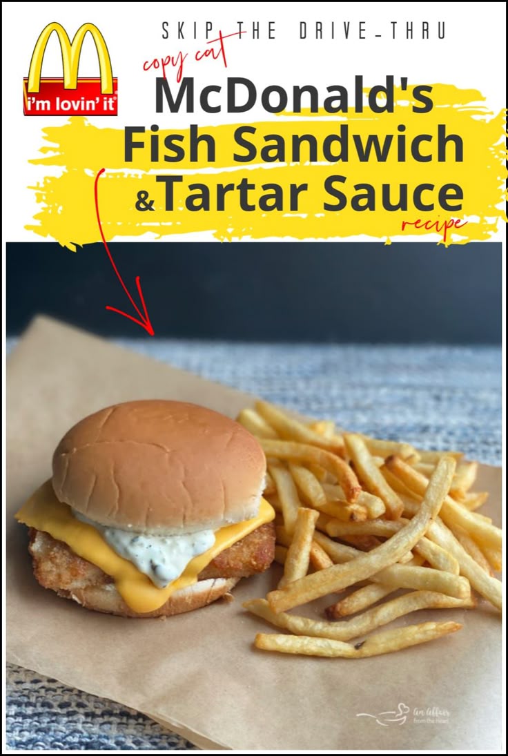 Copy Cat McDonald's Tartar Sauce & Filet 'o Fish Sandwich Copy Cat McDonald's Tartar Sauce & Filet 'o Fish Sandwich