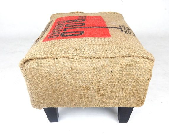 Best 25+ Burlap Ottoman Ideas Only On Pinterest Burlap Coffee $150 Industrial Modern Burlap Ottoman Vintage by stonesoupology on Etsy - Best 25+ Burlap Ottoman Ideas Only On Pinterest Burlap Coffee
