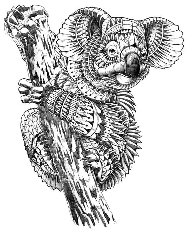 Ornate Koala von BioWorkZ, via Behance | Illustration Inspiration …

 – Koalas