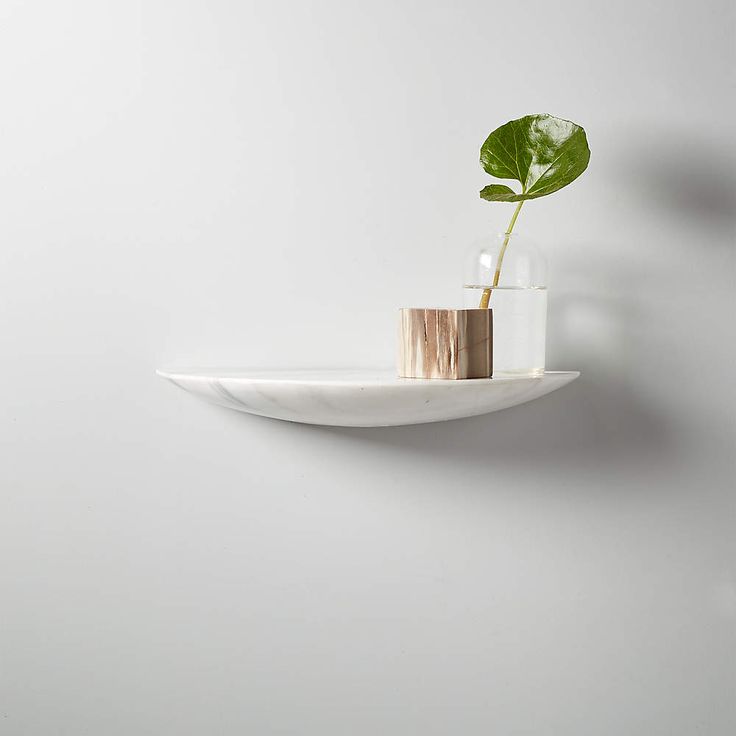 Cove White Marble Shelf + Reviews | CB2 in 2021 | Marble shelf, Shelves