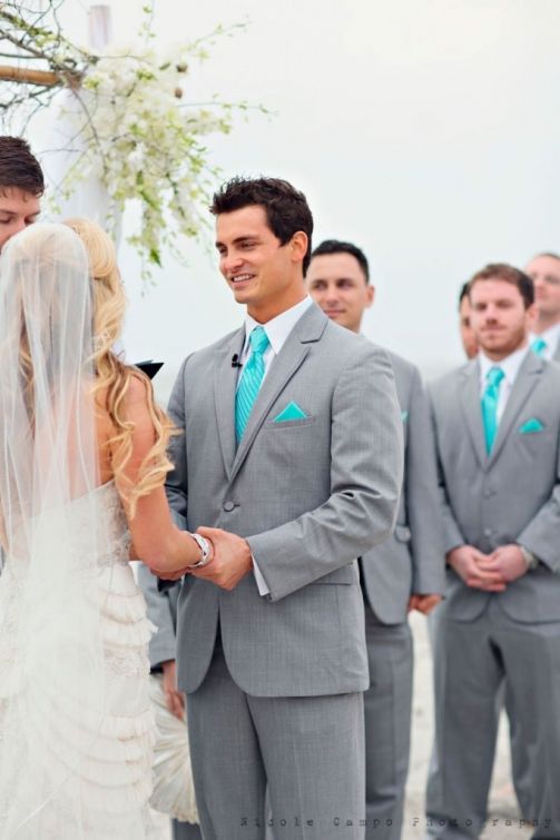Turquoise Wedding Dress for Men