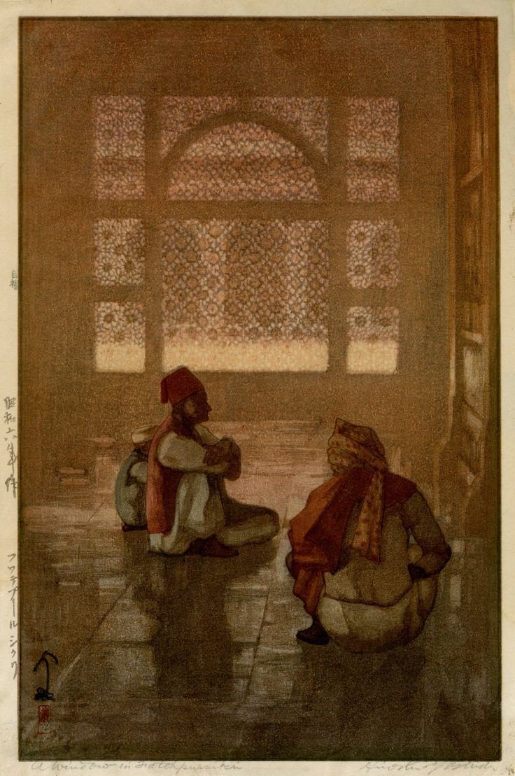 A Window In Fatehpur Sikri Japanese PrintsJapanese ArtWoodblock A Window In Fatehpur Sikri Japanese PrintsJapanese ArtWoodblock