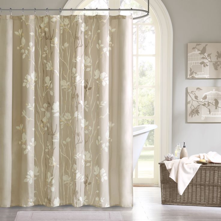 White And Brown Shower Curtain - Mobroi.com White And Brown Shower Curtain - Mobroi.com