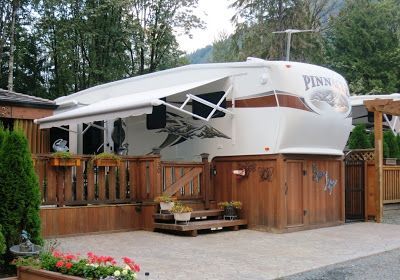 Deck Ideas for a camper {our camper project} – Fishing and Camping Deck Ideas for a camper {our camper project} – Fishing and Camping