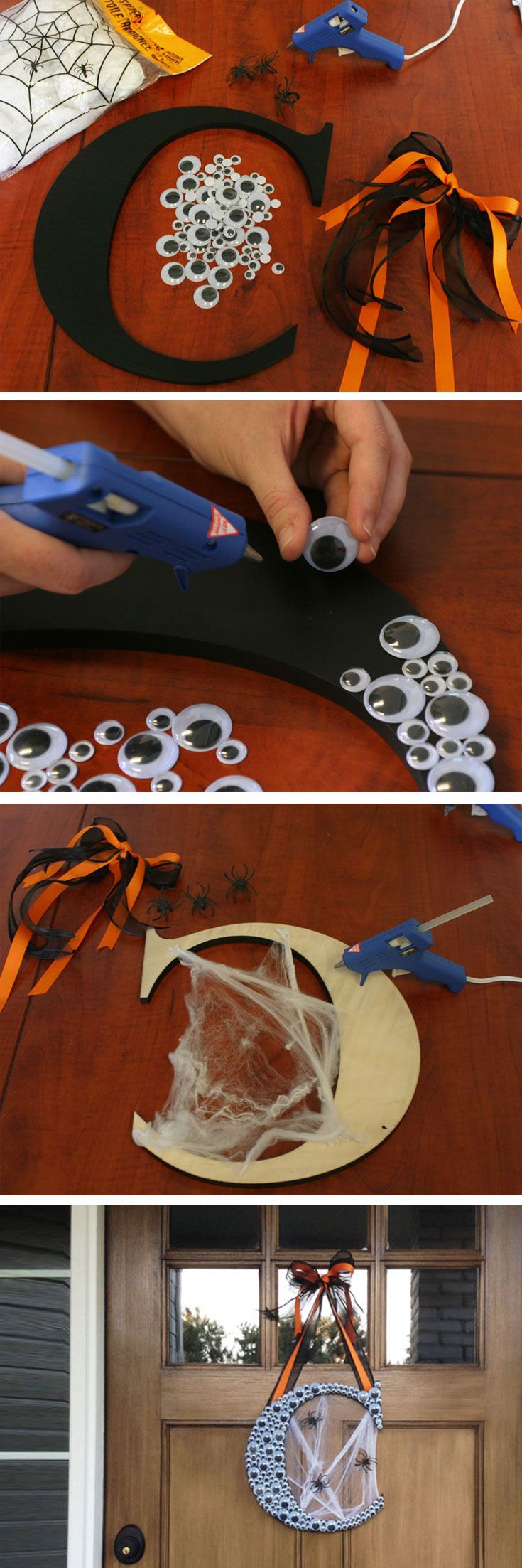 googly eye door decor how much fun would this be for halloween