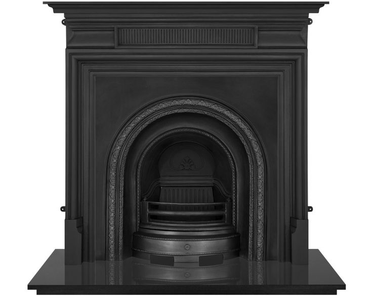 Scotia Cast Iron Fireplace Insert In Black Finish With Surround Inserts Scotia Cast Iron Fireplace Insert In, Fireplace Insert Surround