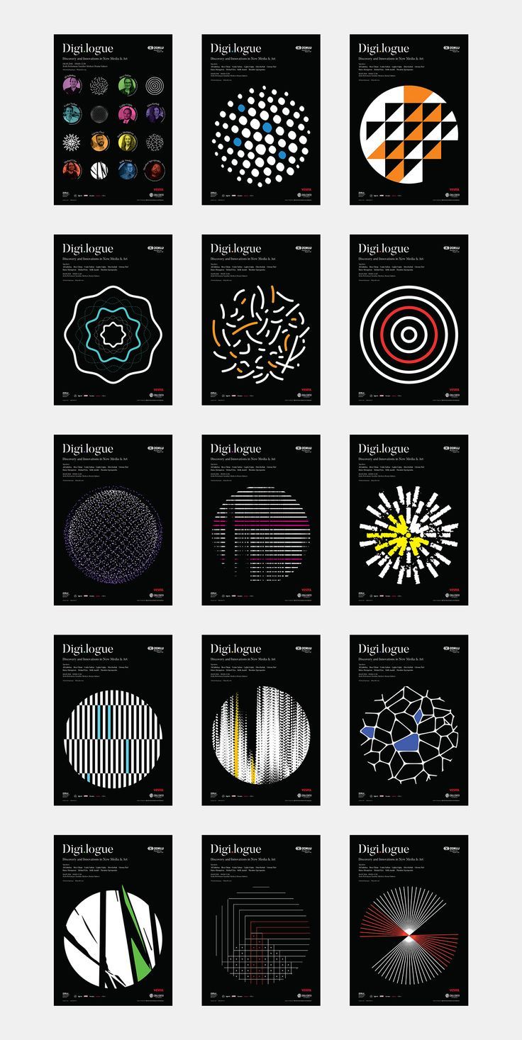 Digi Logue Discovery And Innovation In New Media Art Visual Identity Posters Art D Graphic Design Inspiration Graphic Design Graphic Design Posters