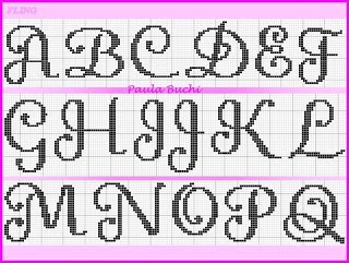letters on graph paper