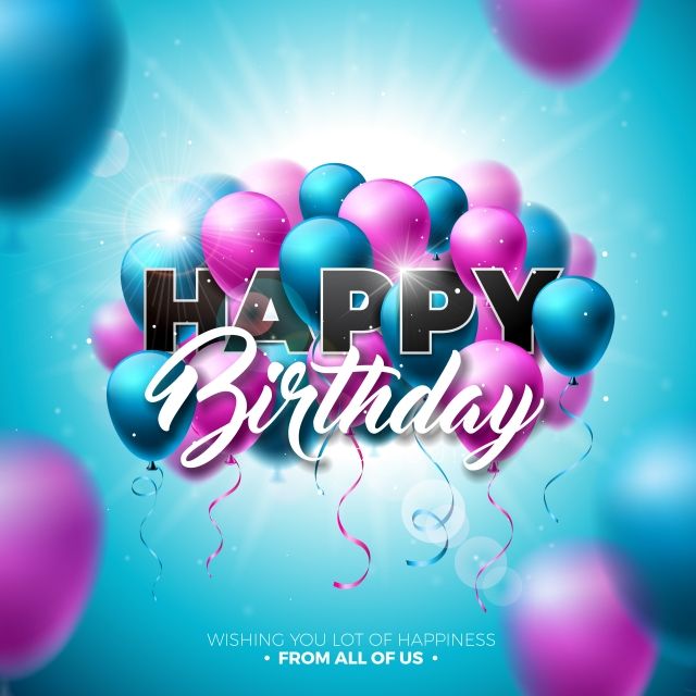 Download Download this Happy Birthday Vector Design With Balloon ...