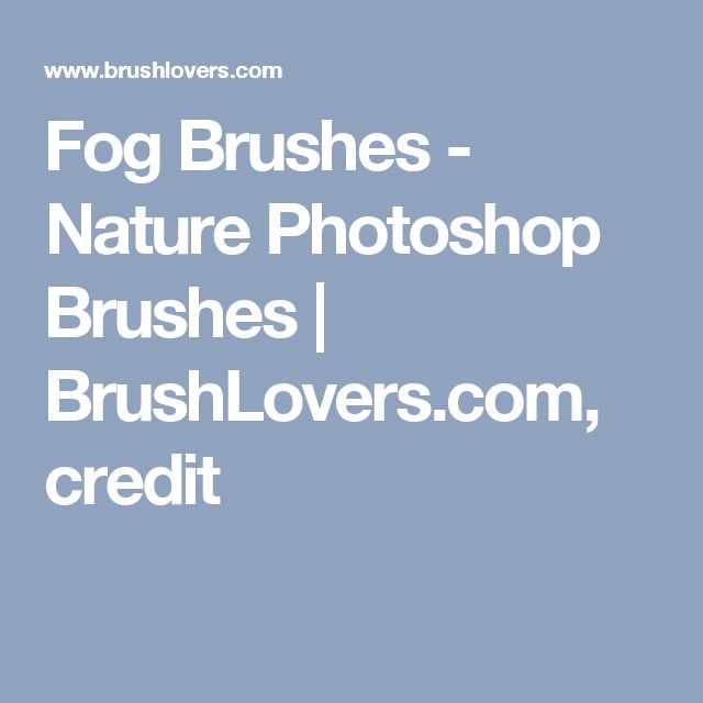 fog brush photoshop