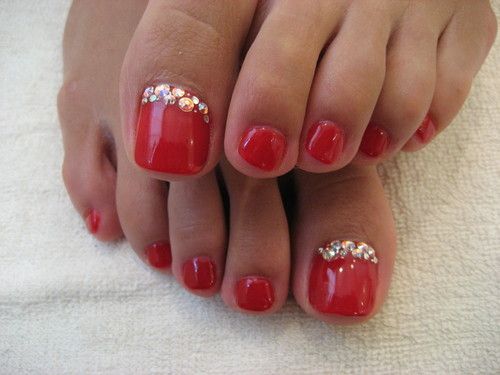 Best 25+ Red Pedicure Ideas On Pinterest Simple Nail Art Videos Red toenails design - Best 25+ Red Pedicure Ideas On Pinterest Simple Nail Art Videos