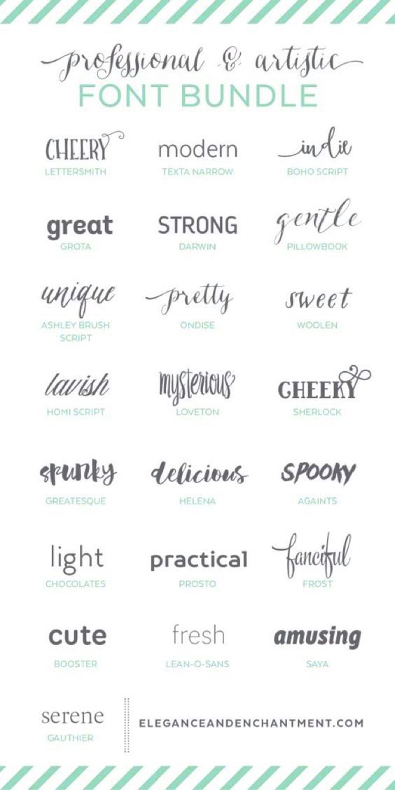 pretty fonts for tattoos