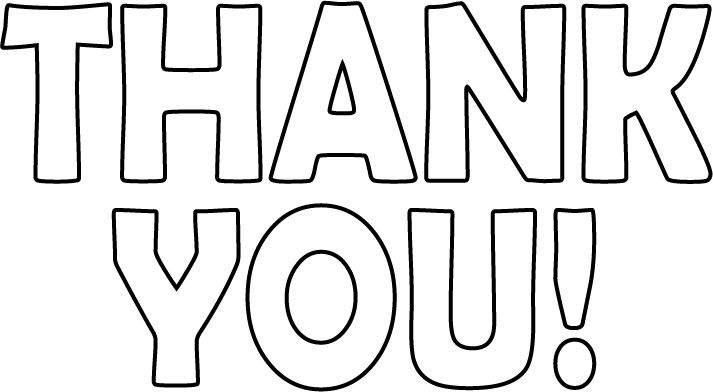 printable thank you cards to color Coloring University Printable