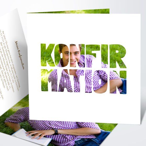 Einladungskarten Online Gestalten Und Bestellen Fototext | Einladungskarten konfirmation, Konfirmation, Konfirmationskarten