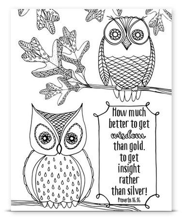 Download This How Much Better to get Wisdom than Gold DIY Coloring ...