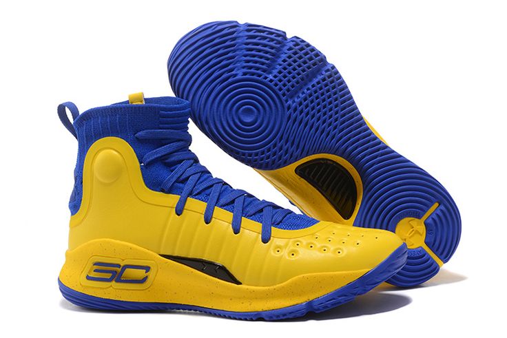 2017 Under Armour Curry 4 Yellow/Blue Black