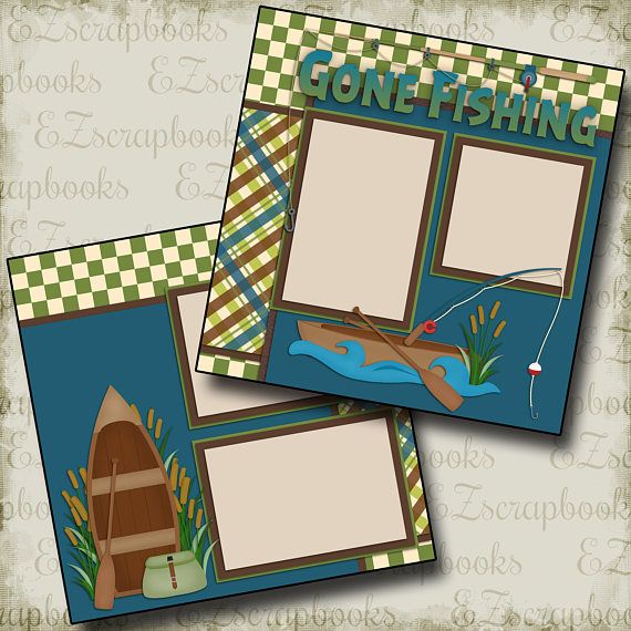 BEACH BREEZES EZ Layout 2073 Premade Scrapbook Pages