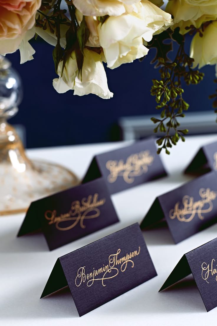 Modern Calligraphy Wedding Name Tags Sky Blue Place Cards Name Place Cards Blue Wedding Tags Wedding Stationery Lettering Place Names