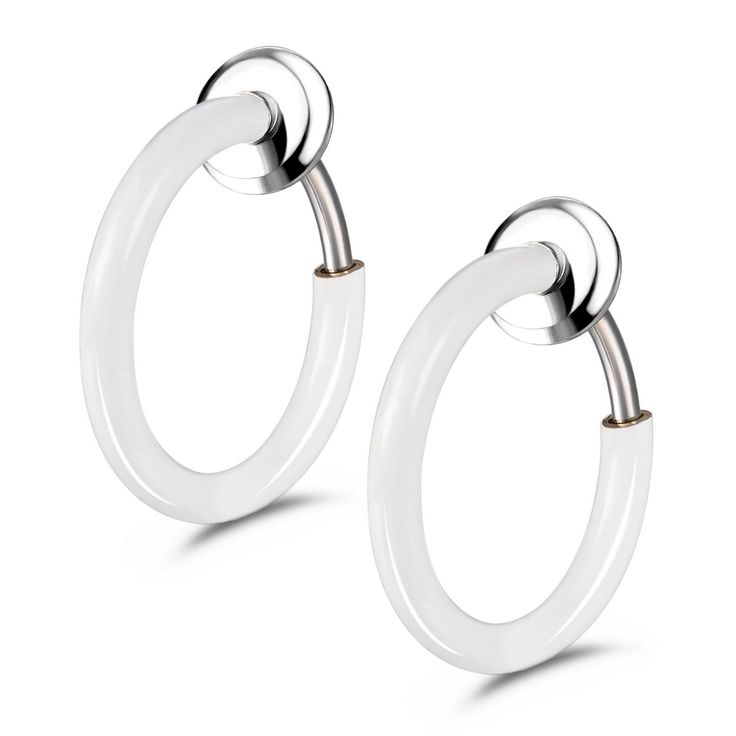Jewelrie Clip On Hoop Earrings Fake Nonpierci Jewelrie Clip On Hoop Earrings Fake Nonpiercing Spring For Sensitive Ears Cartilage