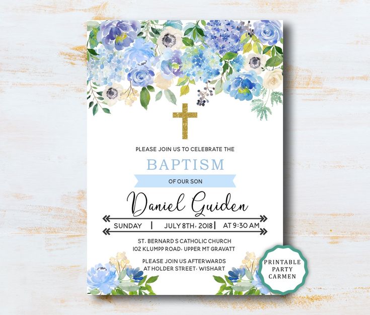 baptism invitation boy printable invitation baptism boy fl