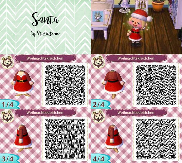Animal Crossing New Leaf Qr Code Cute Santa Christmas Dress Animal Crossing New Leaf Qr Code Cute Santa Christmas Dress Outfit Red Winter Acnl Design By Sturmloewe