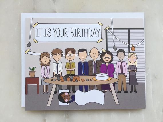 The Office Birthday Card The Office TV Show Card Dunder