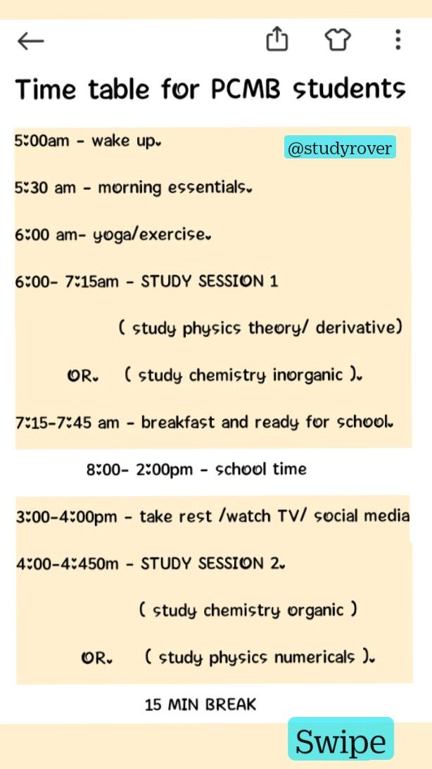 Study Schedule For PCMB Students School Edition In 2022 Study study-schedule-for-pcmb-students-school-edition-in-2022-study