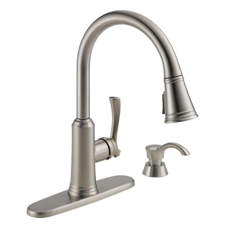 Delta Lakeview Single Handle Pull Down Sprayer Kitchen Fau Delta Lakeview Single Handle Pull Down Sprayer Kitchen Faucet With Shieldspray Technology And Soap