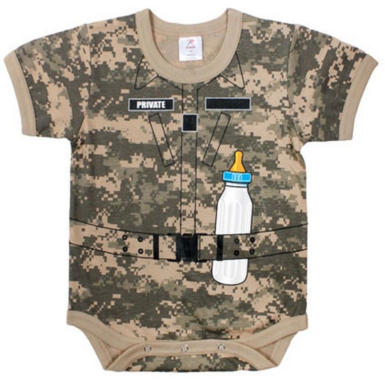 Infant Soldier Romper One Piece Acu Digital Camo Digital Camo