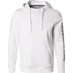 Calvin Klein Jeans Kapuzen Pullover Herren, Baumwolle, weiß Calvin KleinCalvin Klein