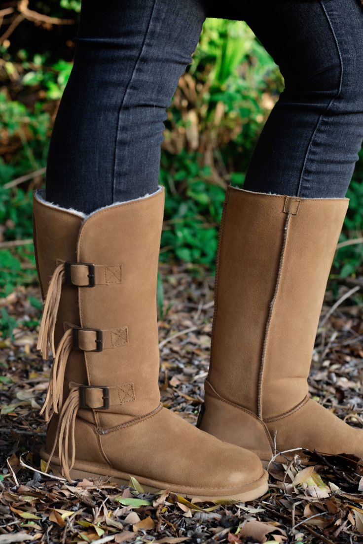 These 12” high boots add extra insulation on the coldest days, whether you’re facing wind, rain, or snow. Styled with a unique three-buckle design and sweetheart collar, not only are they ultra-warm, but also pair perfectly with any fall or winter outfit! Bearpaw Boots, Cold Day, Iced Coffee, Stay Warm, High Boots, Winter Boot, Wedge Boot, Womens Boots, Combat Boots