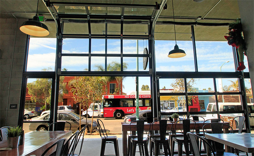 cafe or restaurant with windows open - Google Search | Glass garage door, Restaurant  door, Roller doors