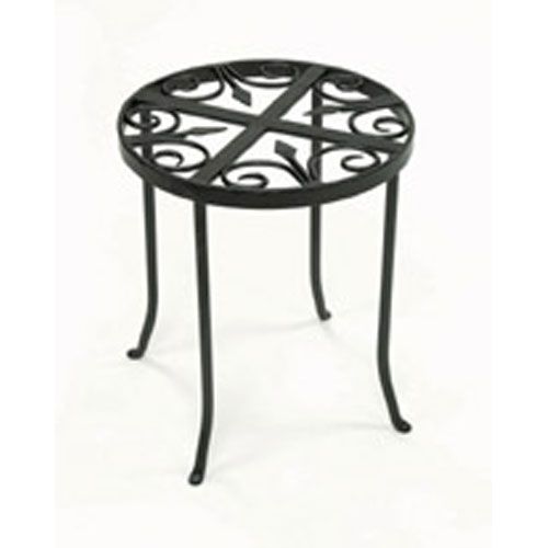 Achla Designs Round Trivet Wrought Iron Plant Stand Round Trivet Wrought Iron Plant Stand