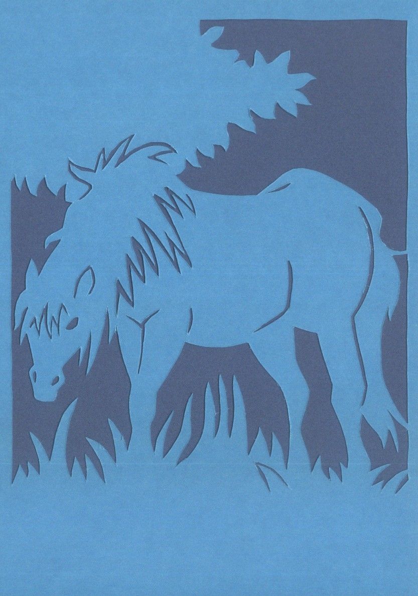 Niebieski konik by Herbatka Stencil patterns, Animals, Stencils wall Niebieski konik by Herbatka Stencil patterns, Animals, Stencils wall