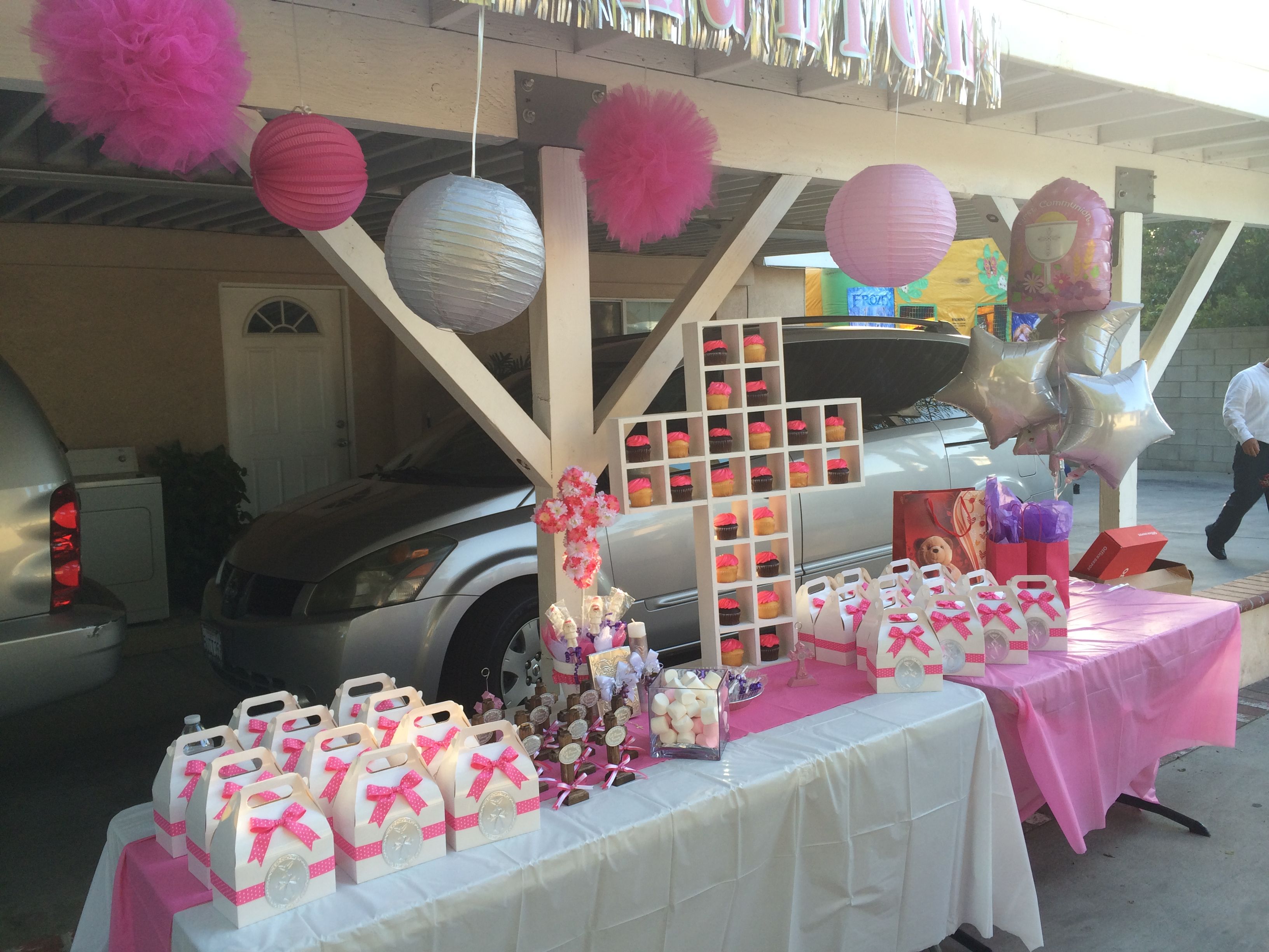 First munion Decor and favors