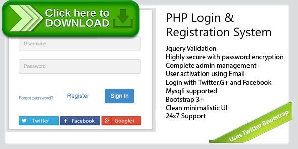 download form login php