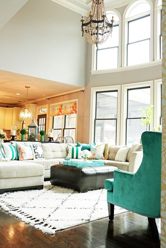 The Heart Of Our Home Wood Bead Chandelier Teal Accents And Den 20