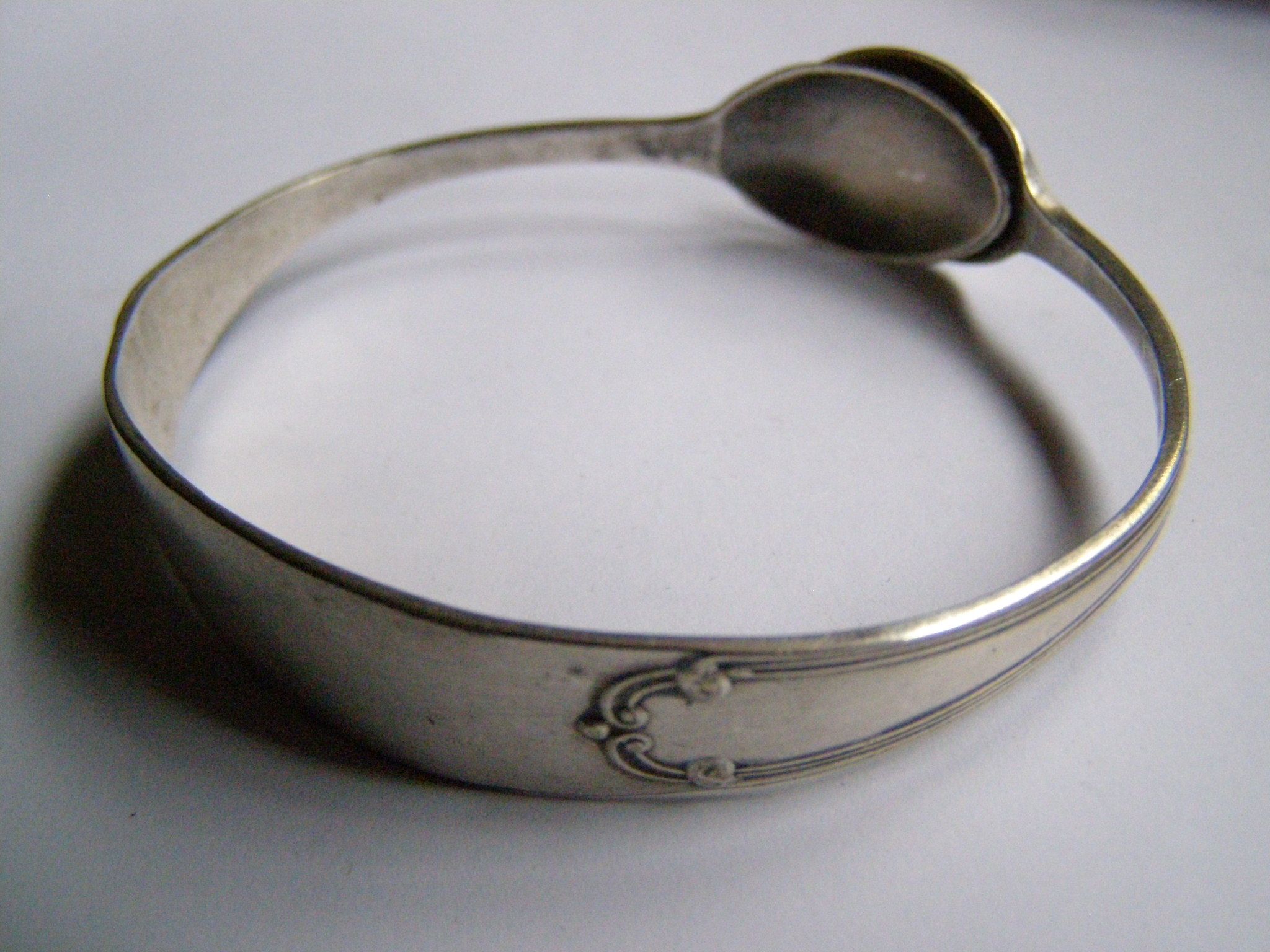 Bangle Made From Old Sugar Tongs Fork Bracelet Cuff Bracelets Silver bangle-made-from-old-sugar-tongs-fork-bracelet-cuff-bracelets-silver