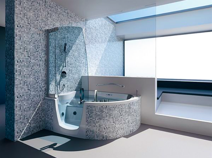 Small Corner Tub Shower Combo For Sale
