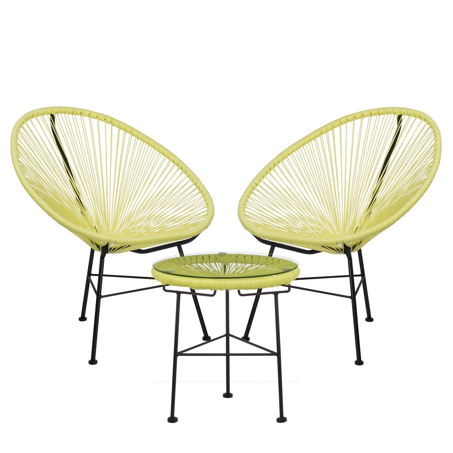 Lot de 2 Chaises & 1 Table New Acapulco SKLUM | Table et Lot de 2 Chaises & 1 Table New Acapulco SKLUM | Table et